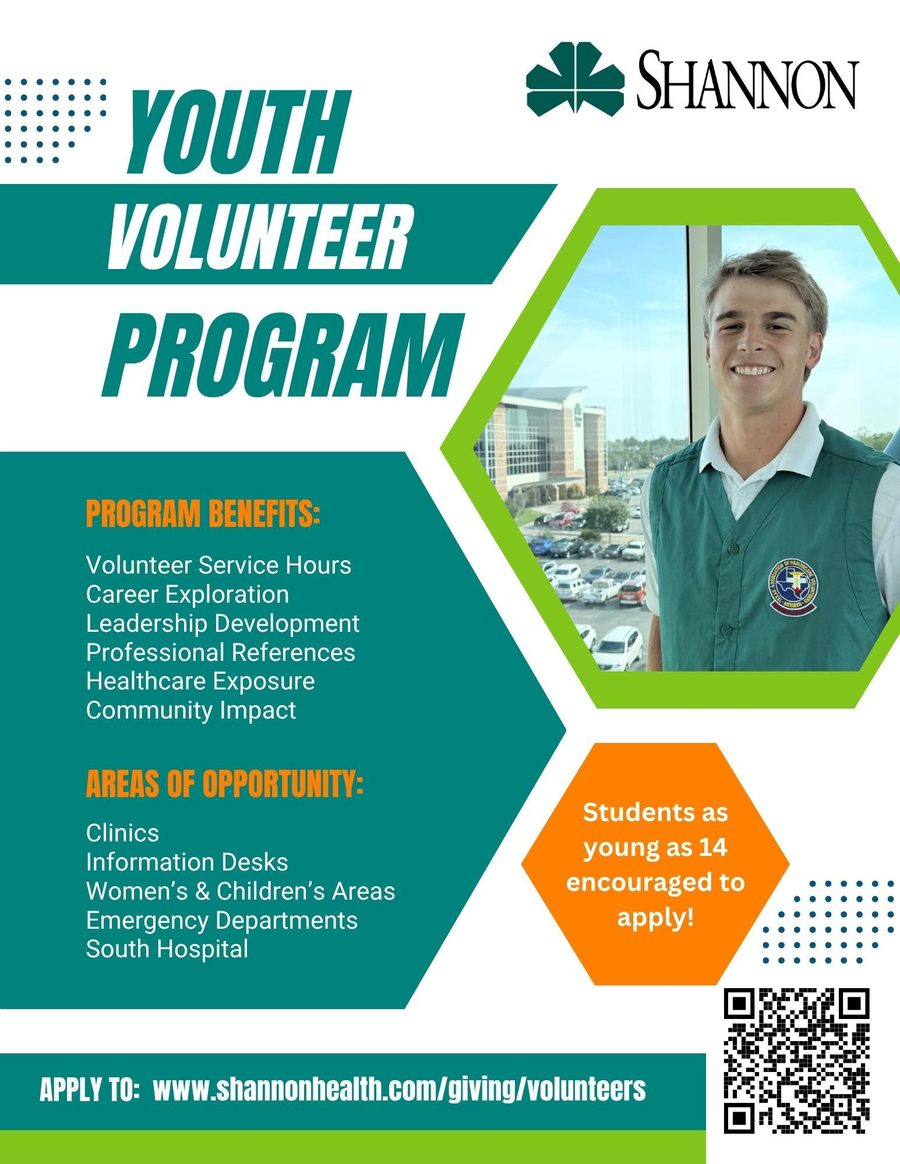 Shannon Youth Volunteer Program flyer