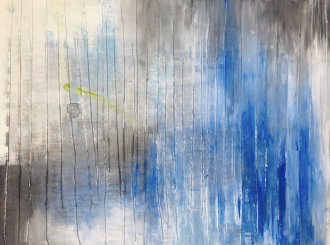 Abstract,+Portrait+of+a+Man,+oil+and+mixed+medium+on+wood,+36in+X+48in