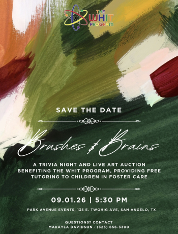 Brushes and Brains Save the DAte
